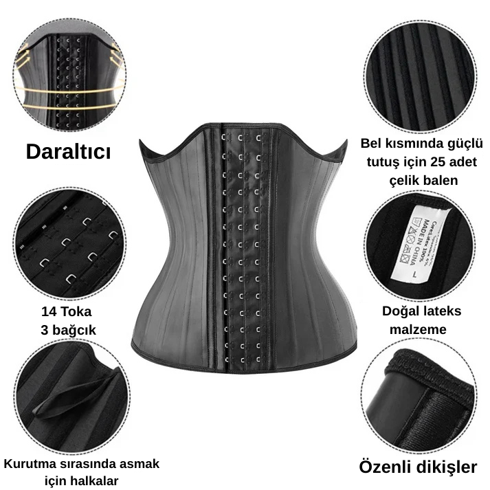 Kum Saati Görünümlü Yardımcı Korse