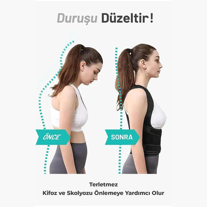 KorseFit - Ayarlanabilir Dik Duruş Korsesi | Sırt ve Boyun Destekli